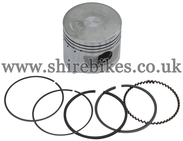 Honda (Standard Size) 47mm Flat Top Piston & Rings suitable for use with C90E