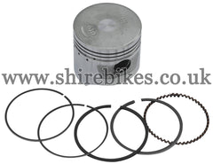 Honda (Standard Size) 47mm Flat Top Piston & Rings suitable for use with C90E