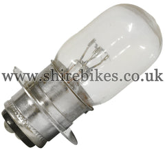 Reproduction 6V Headlight Twin Filament Bulb suitable for use with Dax 6V ST50, Chaly 6V CF50, Z50A