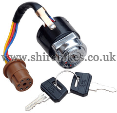 Reproduction 3 Position Ignition Switch (6 Wire) suitable for use with Dax 6V