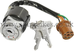 Honda 3 Position Ignition Switch (6 Wire) suitable for use with Dax 6V