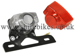 Reproduction 12V Rear Light & Number Plate Holder suitable for use with Z50J & Chinese Copies