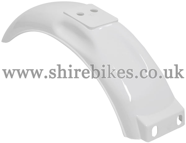 Reproduction White Rear Mudguard suitable for use with Monkey Bike Motorcycles