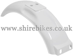 Reproduction White Rear Mudguard suitable for use with Monkey Bike Motorcycles