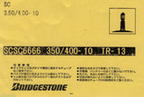 3.50/4.00 x 10 Honda Bridgestone Inner Tube (Straight Valve) suitable for use with Dax 6V, Dax 12V, Chaly 6V
