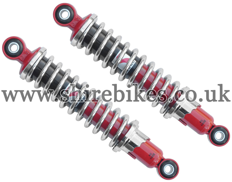 Kitaco 265mm Chrome & Red Shock Absorbers (Pair) suitable for use with Z50R, Z50J1, Z50J