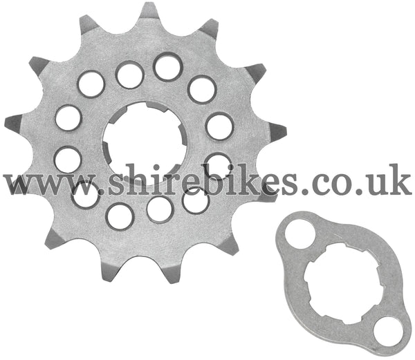 Kitaco 13T Front Sprocket & Retainer suitable for use with Z50A, Z50J1, Z50R, Z50J, Dax 6V, Chaly 6V, Dax 12V, C90E, MSX125 GROM, Monkey 125