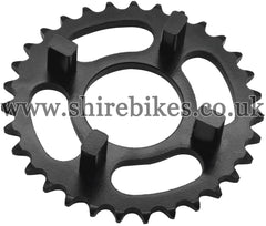 Kitaco 31T Black Rear Sprocket suitable for use with Dax 6V, Chaly 6V, Dax 12V