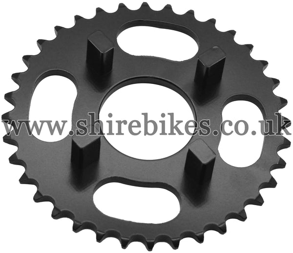 Kitaco 36T Black Rear Sprocket suitable for use with Dax 6V, Chaly 6V, Dax 12V