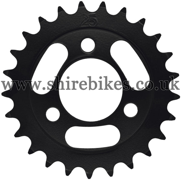 Kitaco 25T Black Rear Sprocket suitable for use with Z50A, Z50J1, Z50J, Z50R & Chinese Copies