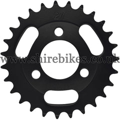 Kitaco 27T Black Rear Sprocket suitable for use with Z50A, Z50J1, Z50J, Z50R & Chinese Copies
