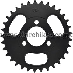Kitaco 33T Black Rear Sprocket suitable for use with Z50A, Z50J1, Z50J, Z50R & Chinese Copies