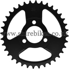 Kitaco 36T Black Rear Sprocket suitable for use with Z50A, Z50J1, Z50J, Z50R & Chinese Copies