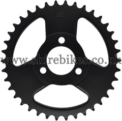 Kitaco 38T Black Rear Sprocket suitable for use with Z50A, Z50J1, Z50J, Z50R & Chinese Copies