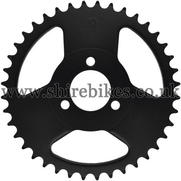 Kitaco 40T Black Rear Sprocket suitable for use with Z50A, Z50J1, Z50J, Z50R & Chinese Copies