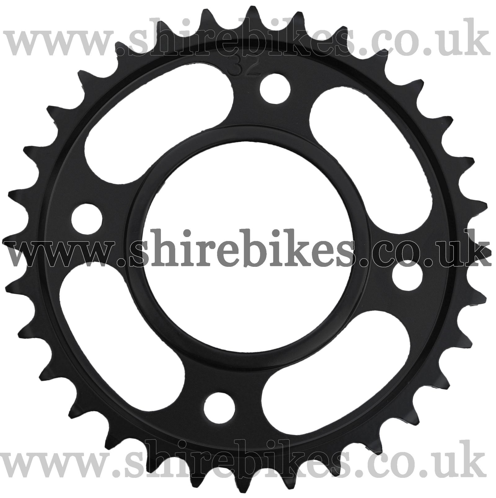 Kitaco 32T Black Rear Sprocket suitable for use with MSX125 GROM (2016-2020), Monkey 125 (2018-2020)