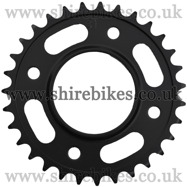 Kitaco 31T Black Rear Sprocket suitable for use with MSX125 GROM (2016-2020), Monkey 125 (2018-2020)