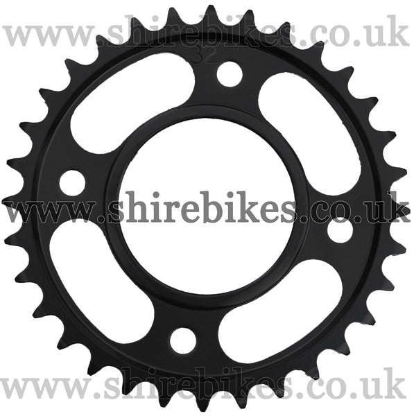 Kitaco 32T Black Rear Sprocket suitable for use with MSX125 GROM (2016-2020), Monkey 125 (2018-2020)
