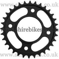 Kitaco 32T Black Rear Sprocket suitable for use with MSX125 GROM (2016-2020), Monkey 125 (2018-2020)
