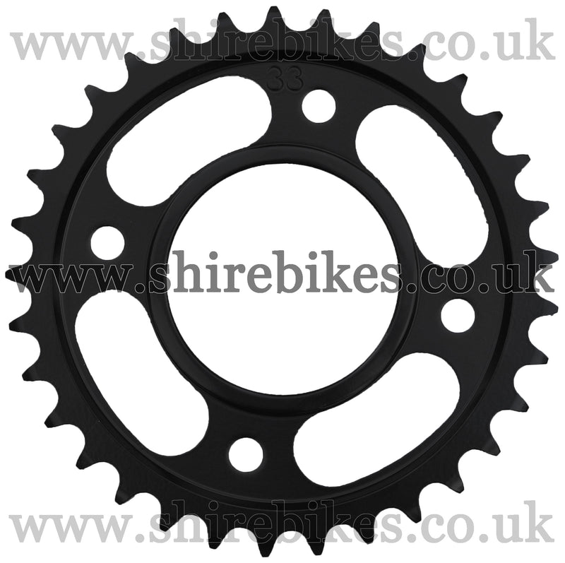 Kitaco 33T Black Rear Sprocket suitable for use with MSX125 GROM (2016-2020), Monkey 125 (2018-2020)