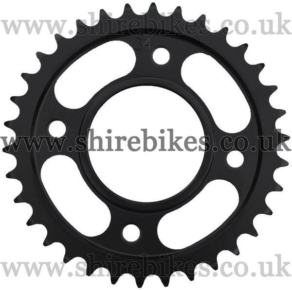 Kitaco 34T Black Rear Sprocket suitable for use with MSX125 GROM (2016-2020), Monkey 125 (2018-2020)