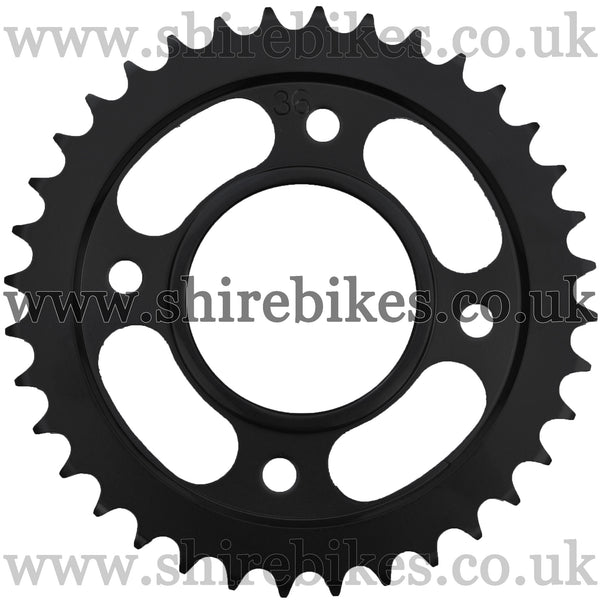 Kitaco 36T Black Rear Sprocket suitable for use with MSX125 GROM (2016-2020), Monkey 125 (2018-2020)