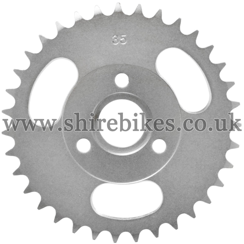 35T Rear Sprocket suitable for use with CZ100, Z50M, Z50A, Z50J1, Z50J 6V, Z50J 12V, Z50R & Chinese Copies