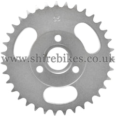 35T Rear Sprocket suitable for use with CZ100, Z50M, Z50A, Z50J1, Z50J, Z50R & Chinese Copies