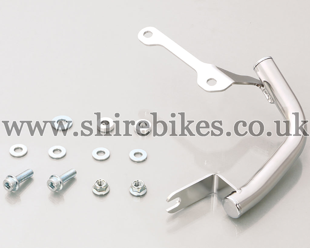 Kitaco Silver Stainless Steel Side Handle suitable for use with Monkey 125 (2018-2022)