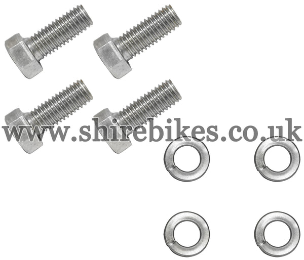 Honda Barstep Bolts & Washer Set suitable for use with CZ100, Z50M, Z50A, Z50J1, Z50R, Z50J, Dax 6V, Chaly 6V, Dax 12V, C90E & Chinese Copies