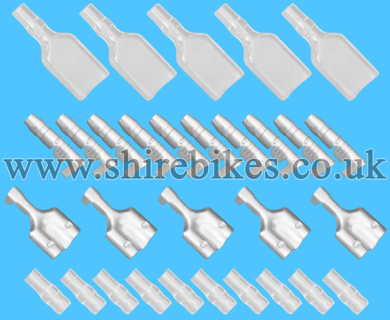 Double Bullet (Set of 5) Japanese Wiring Loom Harness Connector Plug