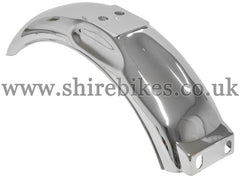 Reproduction Chrome Rear Mudguard suitable for use with Monkey Bike Motorcycles
