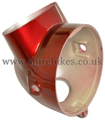 Reproduction Metallic Red Headlight Bowl suitable for use with Dax 6V, Chaly 6V