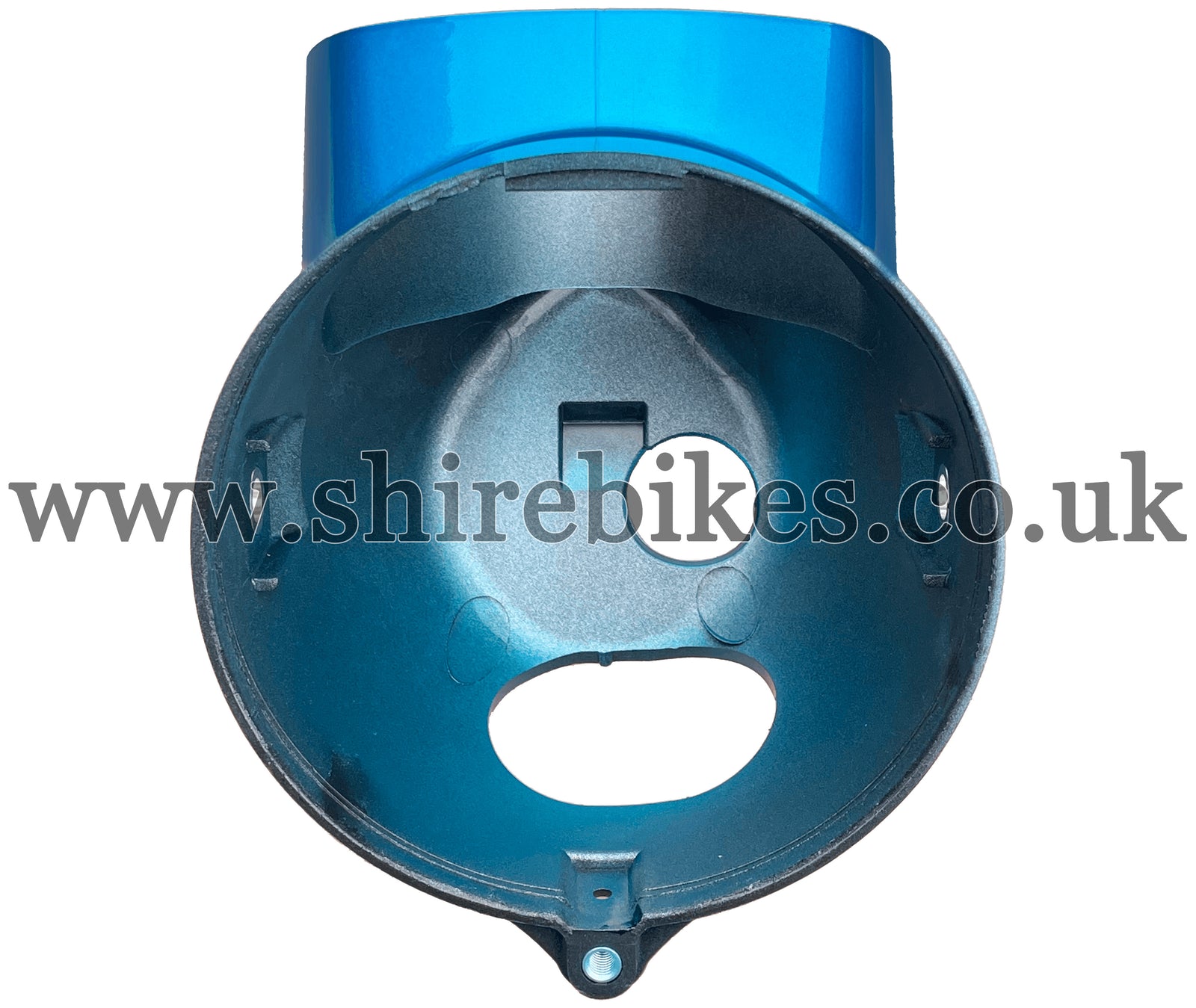 Reproduction Premium Metallic Blue Headlight Bowl suitable for use with Dax 6V, Chaly 6V