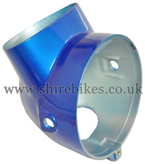 Reproduction *imperfections* Metallic Blue Headlight Bowl suitable for use with Dax 6V, Chaly 6V