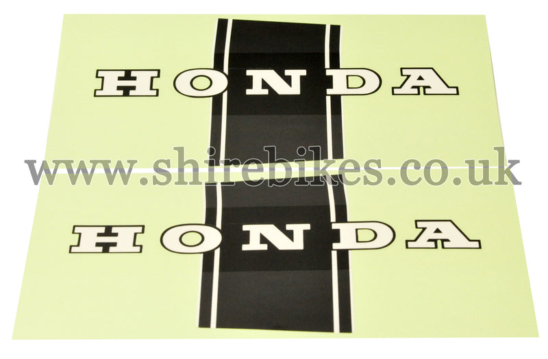 Honda Black Frame Stickers (Pair) suitable for use with Dax 6V