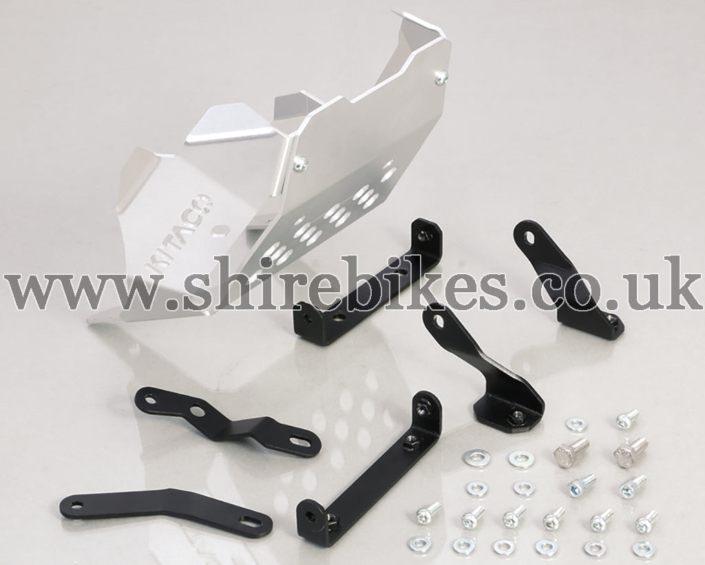 Skid Plate For Honda Monkey 125 (2019-2023) | Black 4mm Aluminum Engine Protector | Easy Installation Kit