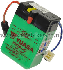 Yuasa 6N2A-2C 6V Battery (Acid not included) suitable for use with Z50J1, Dax 6V