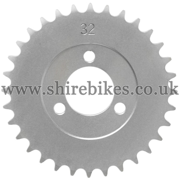 32T Rear Sprocket suitable for use with CZ100, Z50M, Z50A, Z50J1, Z50J, Z50R & Chinese Copies
