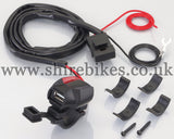 Kitaco USB (Type A) Power Port Compact Body suitable for use with MSX125 GROM (2013-2020), Monkey 125 (2018-2020)