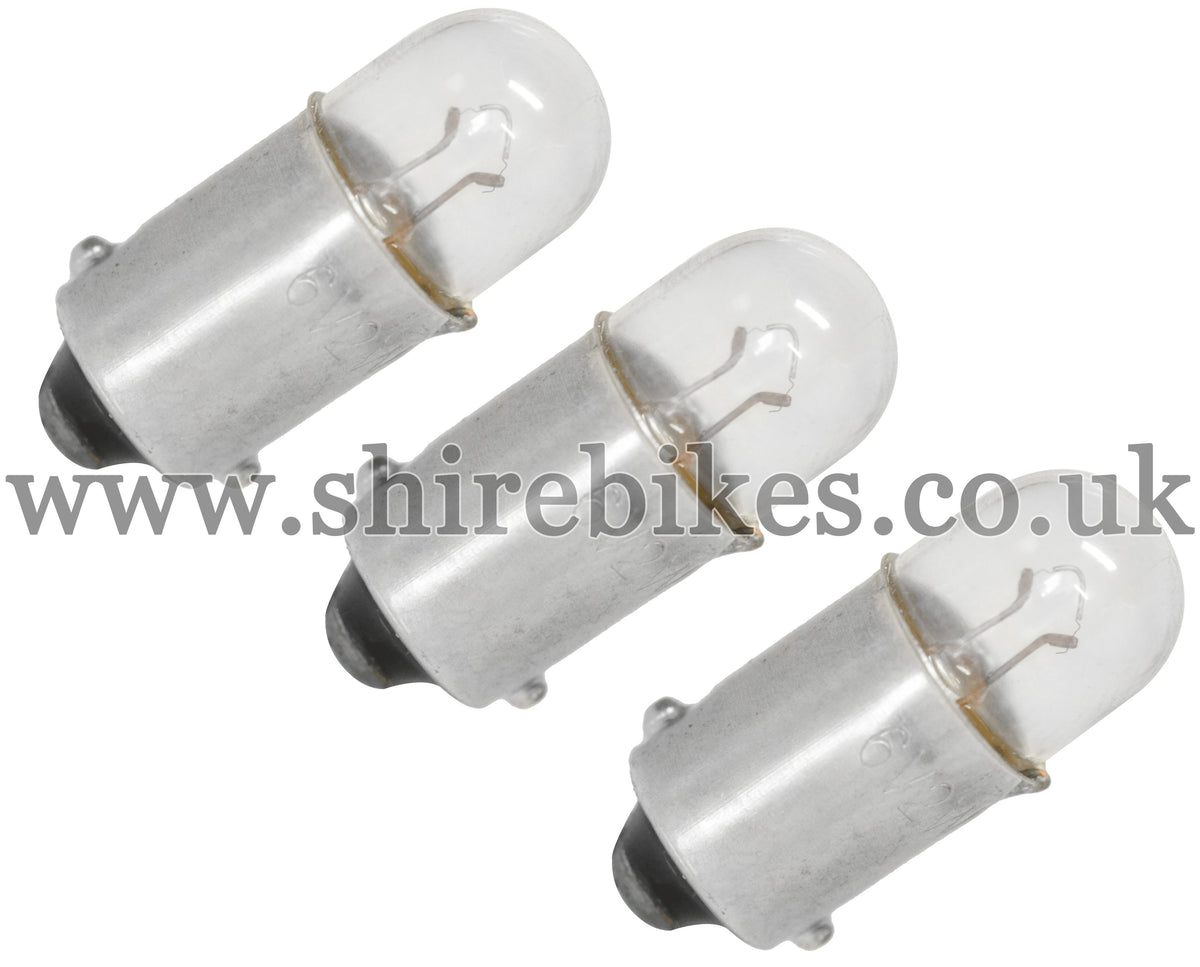 Reproduction 6V Speedometer Warning Light Single Filament Bulbs (Set of 3) suitable for us with Dax 6V, Chaly 6V