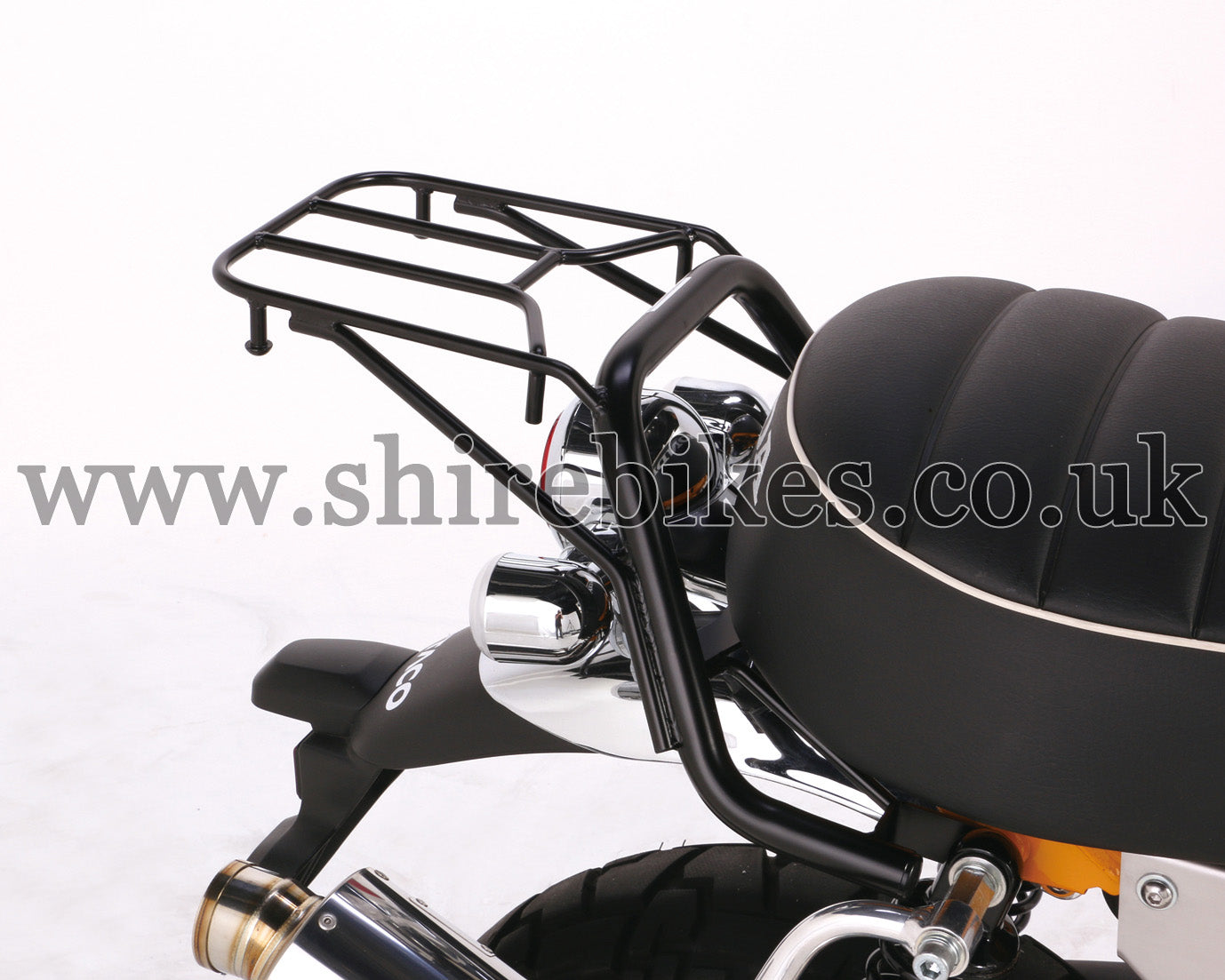 Kitaco Custom Black Rear Rack suitable for use with Monkey 125 JB02 JB03 (2018-2023)