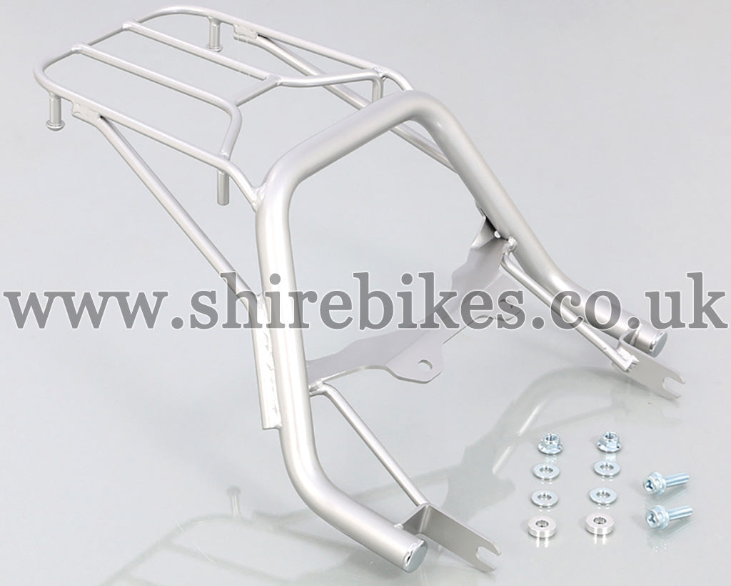 Kitaco Custom Silver Rear Rack suitable for use with Monkey 125 JB02 JB03 (2018-2023)