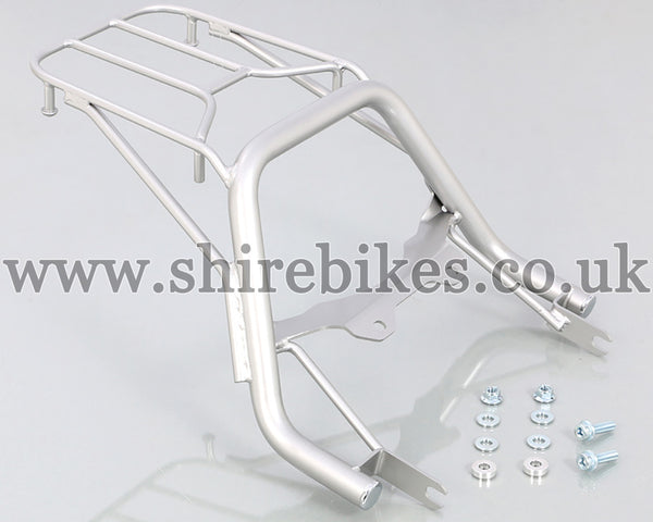 Kitaco Custom Silver Rear Rack suitable for use with Monkey 125 JB02 JB03 (2018-2023)