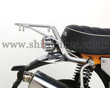 Kitaco Custom Silver Rear Rack suitable for use with Monkey 125 JB02 JB03 (2018-2023)
