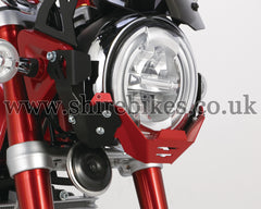 Kitaco Red/Black Head Light Guard Kit suitable for use with Monkey 125 (2018-2022)