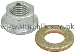 Honda Magneto Flywheel Securing Nut & Washer suitable for us with Z50R (87-99), Z50J 12V, Dax 12V, C90E