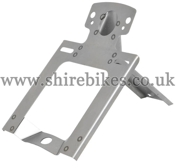 Reproduction Bare Metal Rear Number Plate & Light Bracket suitable for use with Z50M