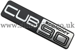 Honda Left-Hand Side Cover Plastic Badge suitable for use with C90E