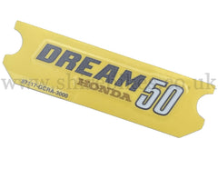 Honda Side Cover Sticker suitable for use with Dream 50